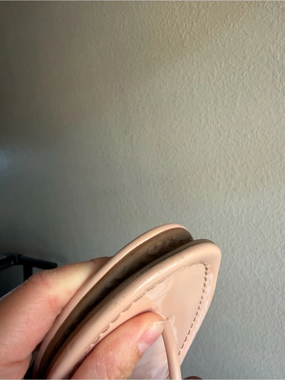 Tory Burch Sea Shell Pink Patent Leather Miller Sandal